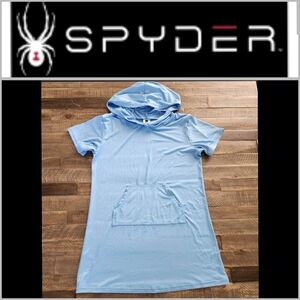 Spyder sky blue dress girl size 16